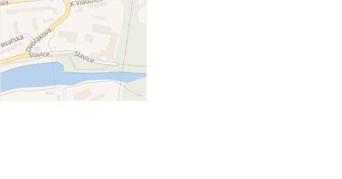 Slavice v obci Cheb - mapa ulice