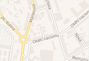 Slepá v obci Cheb - mapa ulice