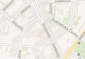 Šlikova v obci Cheb - mapa ulice