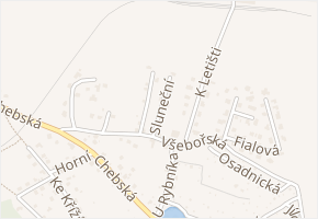 Sluneční v obci Cheb - mapa ulice