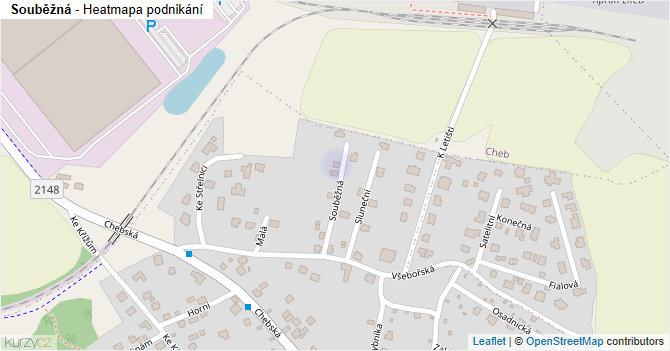 Souběžná - mapa podnikání