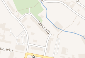 Stavbařů v obci Cheb - mapa ulice