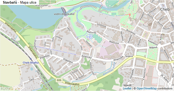 Stavbařů - mapa ulice