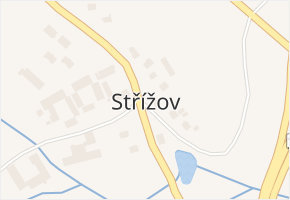 Střížov v obci Cheb - mapa části obce