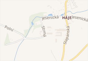 Strmá v obci Cheb - mapa ulice