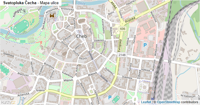 Svatopluka Čecha - mapa ulice