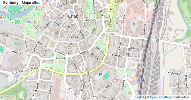 Svobody - mapa ulice