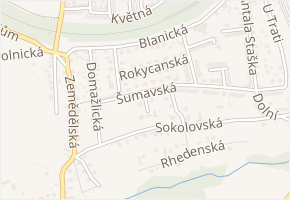 Tachovská v obci Cheb - mapa ulice