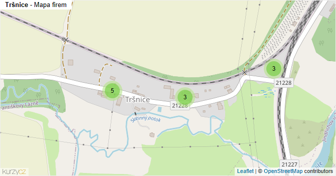 Tršnice - mapa firem