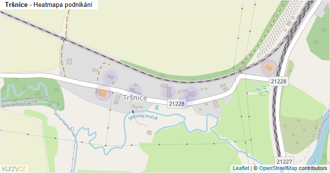 Tršnice - mapa podnikání
