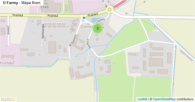 U Farmy - mapa firem