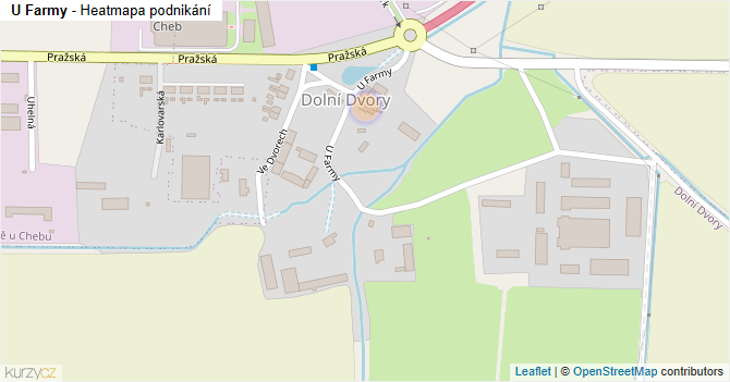 U Farmy - mapa podnikání