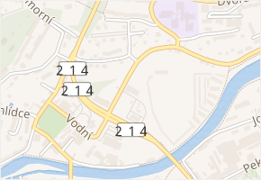 U Hilarie v obci Cheb - mapa ulice