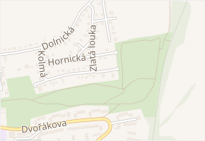 U Parku v obci Cheb - mapa ulice