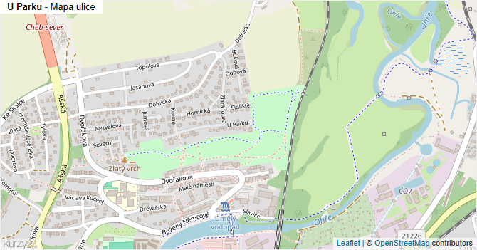 U Parku - mapa ulice