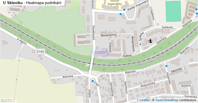 U Skleníku - mapa podnikání