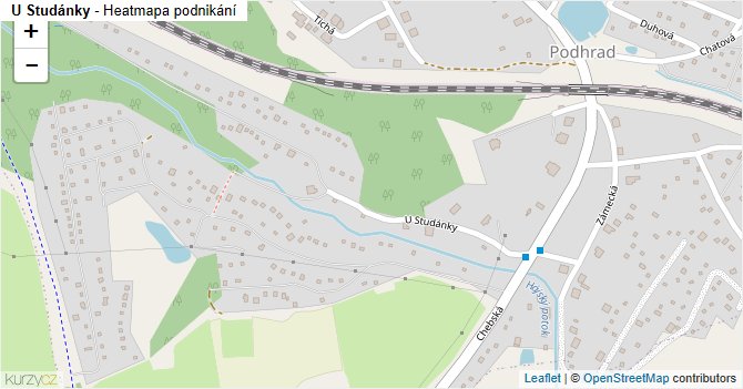 U Studánky - mapa podnikání