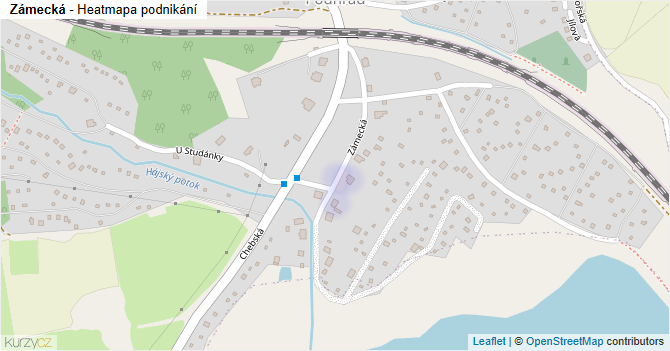 Zámecká - mapa podnikání