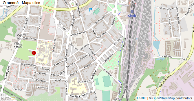 Ztracená - mapa ulice