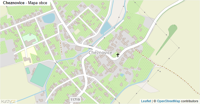 Cheznovice - mapa obce
