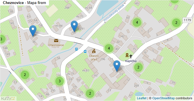 Cheznovice - mapa firem