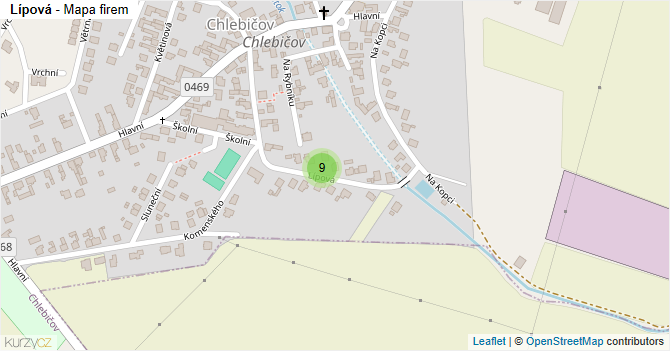 Lípová - mapa firem