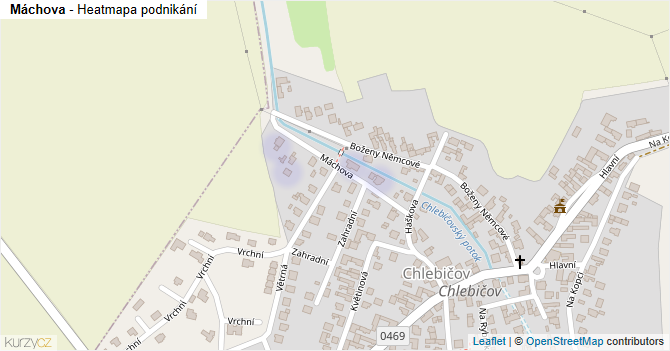 Máchova - mapa podnikání