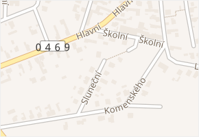 Sluneční v obci Chlebičov - mapa ulice