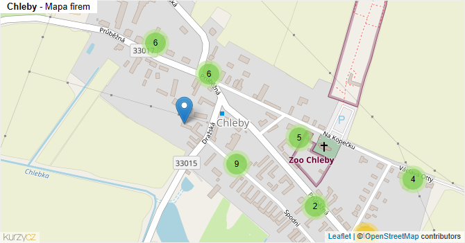 Chleby - mapa firem