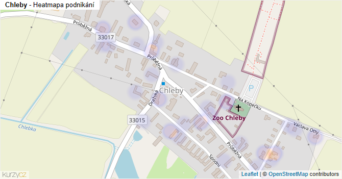 Chleby - mapa podnikání