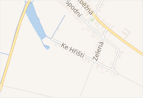 Ke Hřišti v obci Chleby - mapa ulice