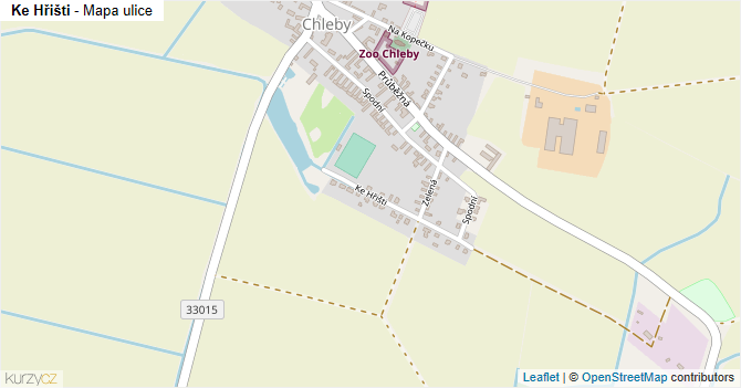 Ke Hřišti - mapa ulice