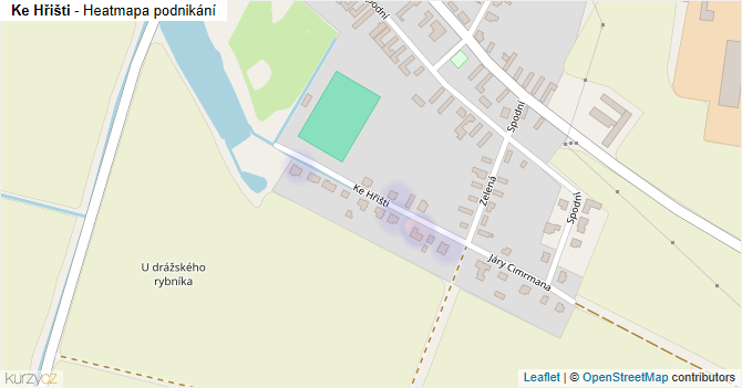 Ke Hřišti - mapa podnikání
