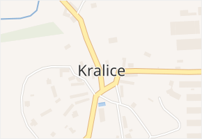 Kralice v obci Chlístovice - mapa části obce