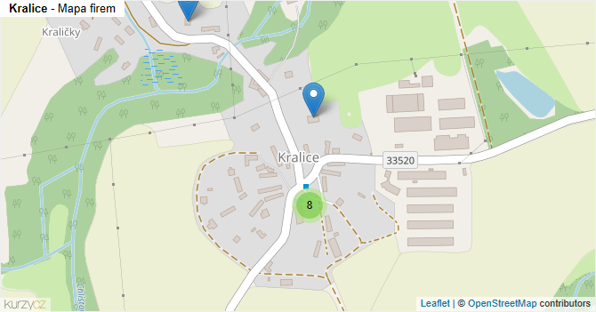 Kralice - mapa firem