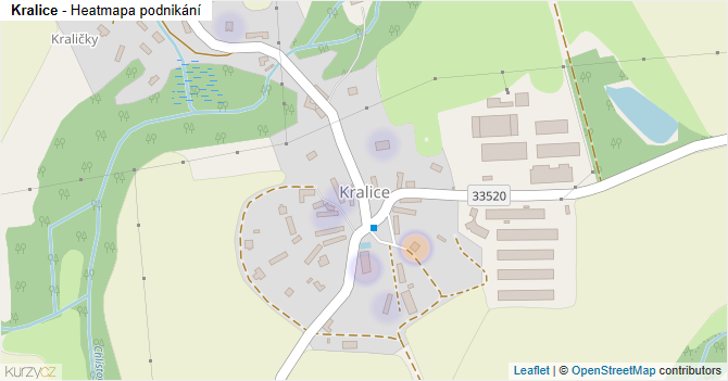 Kralice - mapa podnikání