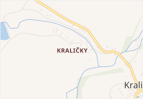 Kraličky v obci Chlístovice - mapa části obce