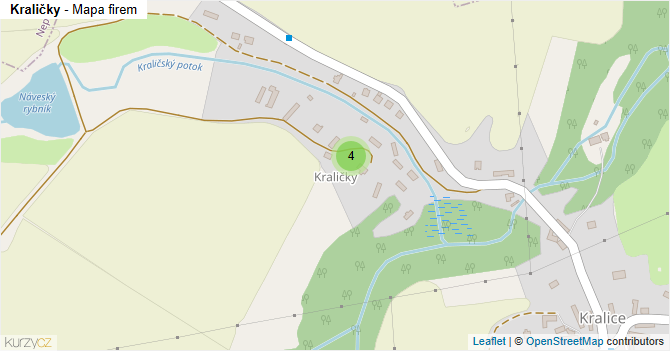Kraličky - mapa firem