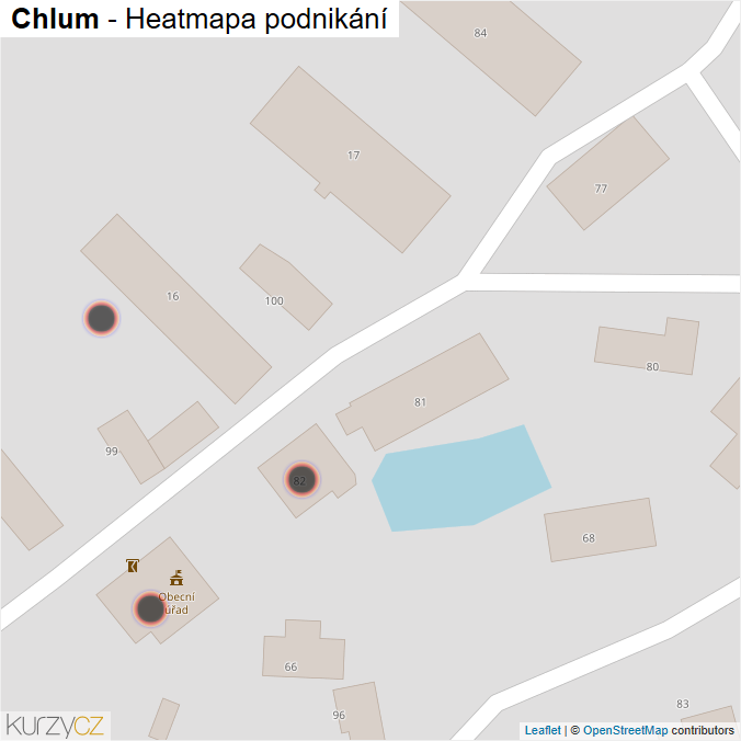 Mapa Chlum - Firmy v obci.