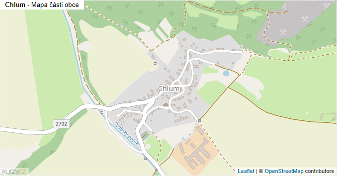 Chlum - mapa části obce
