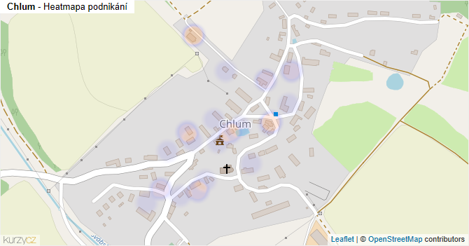 Chlum - mapa podnikání
