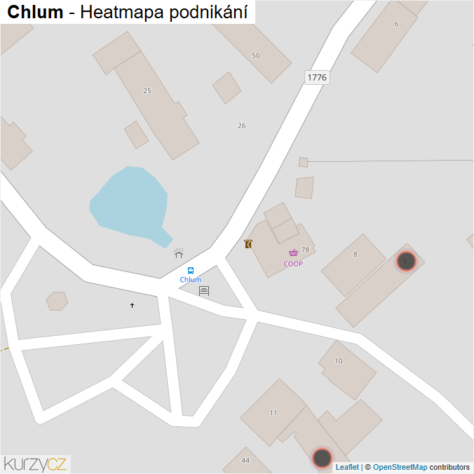 Mapa Chlum - Firmy v obci.