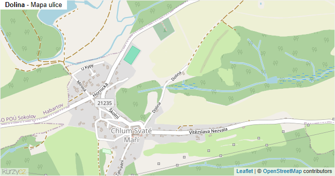 Dolina - mapa ulice