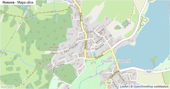 Husova - mapa ulice