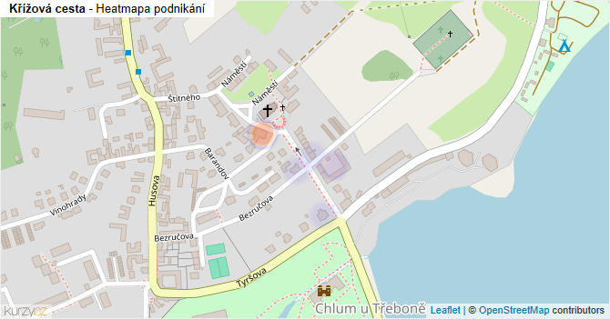 Křížová cesta - mapa podnikání