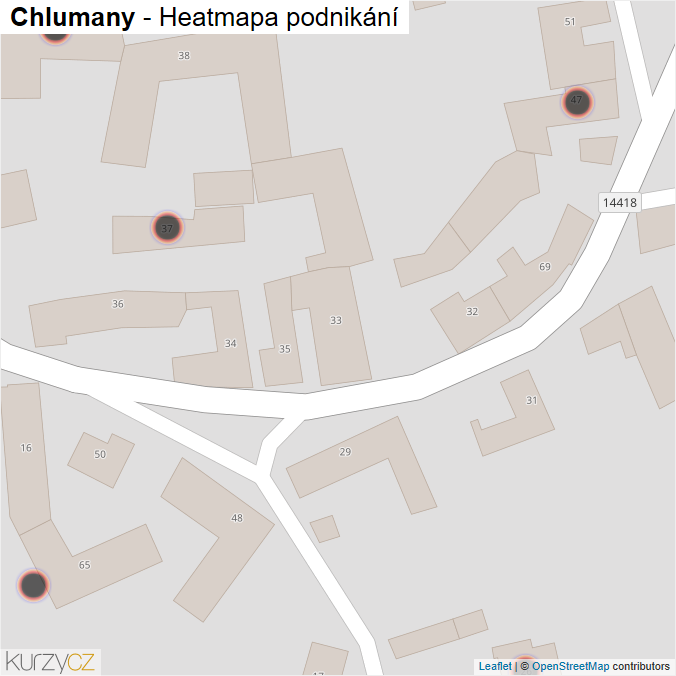 Mapa Chlumany - Firmy v obci.