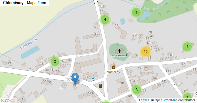 Chlumčany - mapa firem