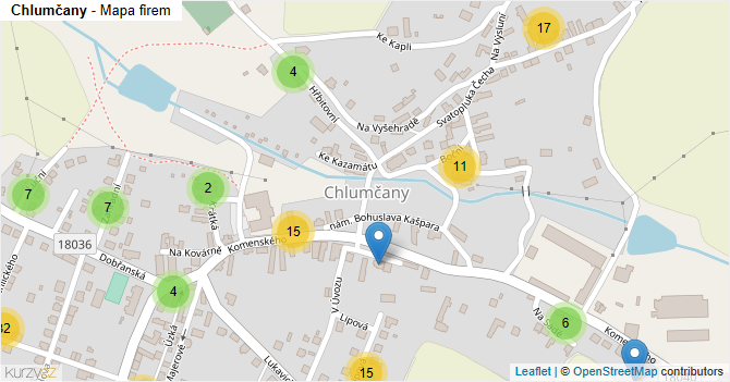 Chlumčany - mapa firem