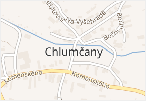 Chlumčany v obci Chlumčany - mapa části obce
