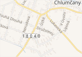 Marie Majerové v obci Chlumčany - mapa ulice